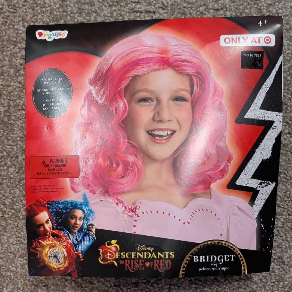 Disguise Descendants Bridget Pink Costume Wig for Kids